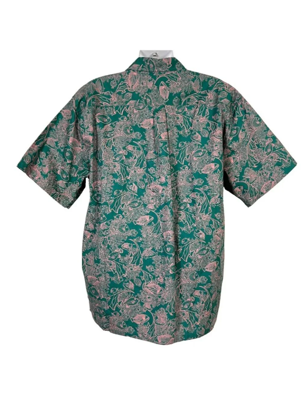 Cooke Street Tropical Fish Mens Hawaiian Shirt size 2XL 55x33 Tall Cotton Reef